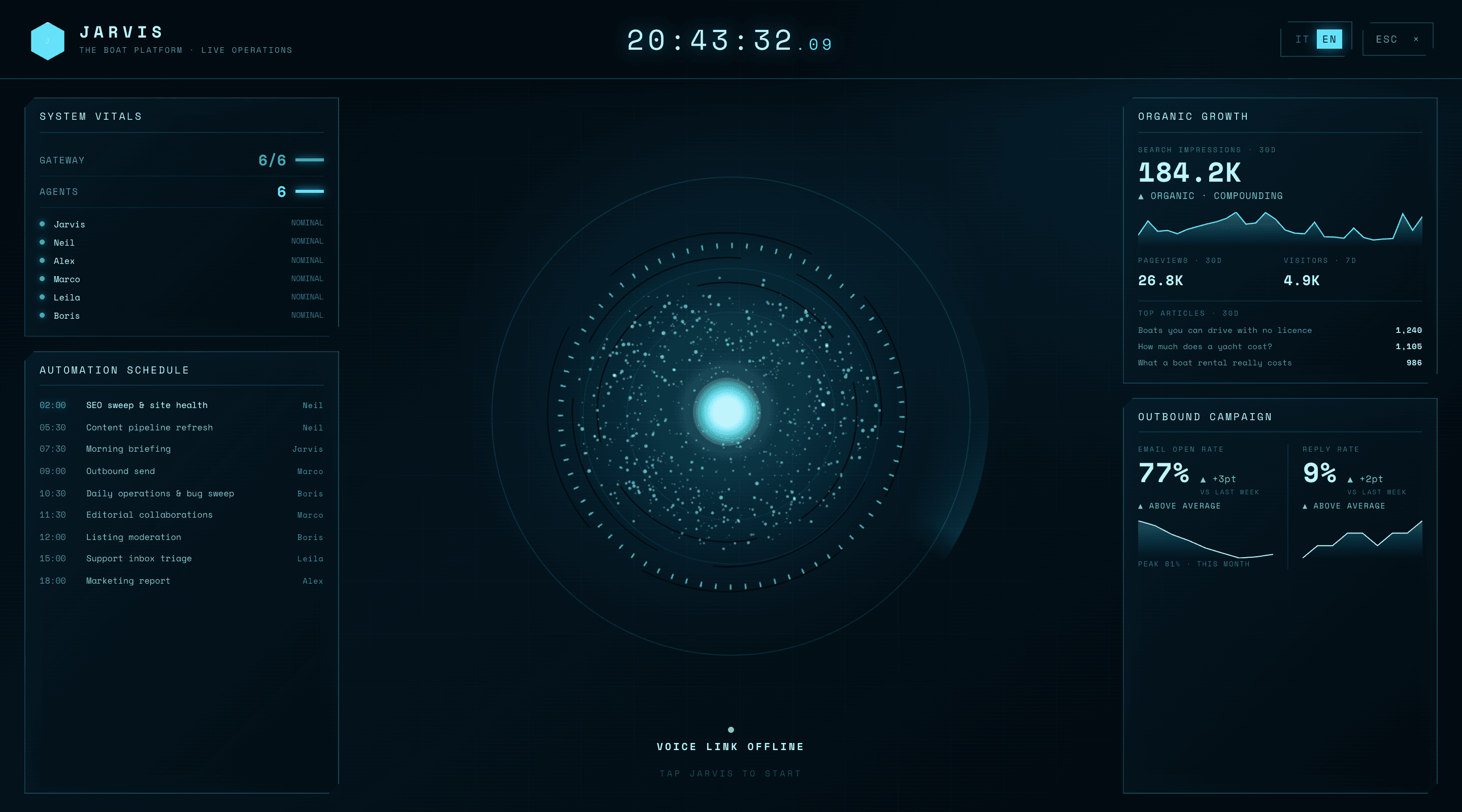 JARVIS interface